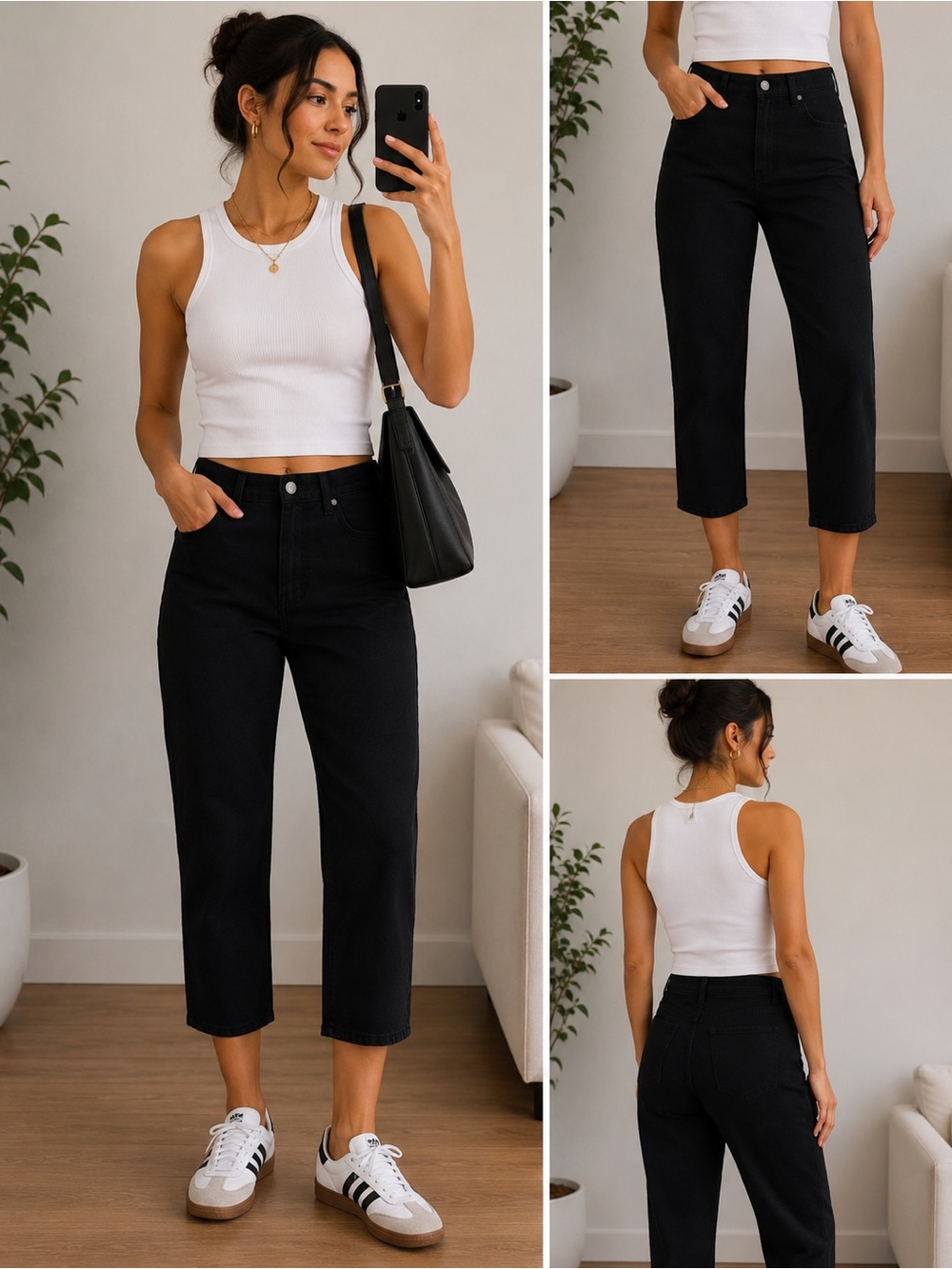 Universal Thread 80s Slim Capri Jeans Women’s Size 4 Black Mid Rise NWT